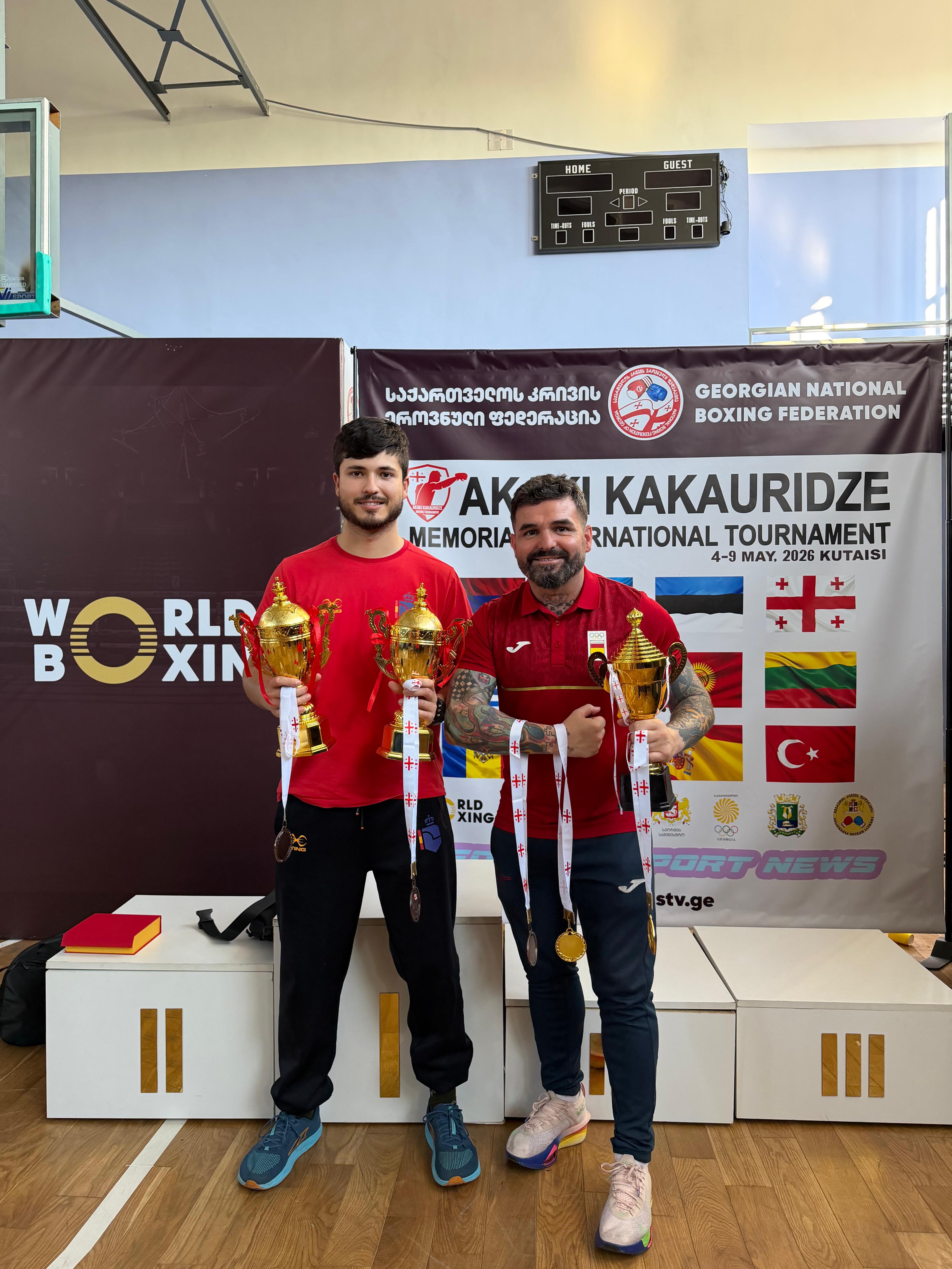 Podio en el torneo internacional Akaki Kakauridze, Georgia